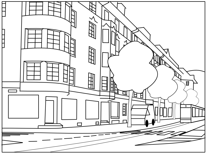 Monbijoustrasse stilisiert